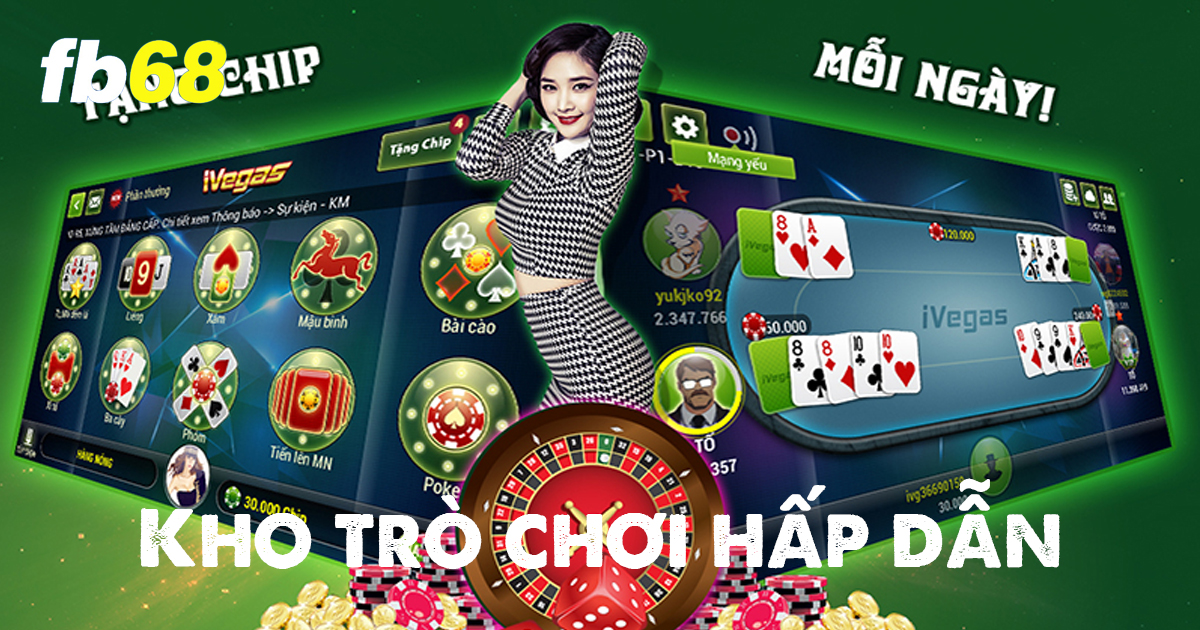Kho game bài đa dạng
